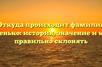 Откуда происходит фамилия Опенько: история, значение и как правильно склонять