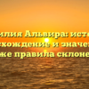 Фамилия Альвира: история, происхождение и значения, а также правила склонения