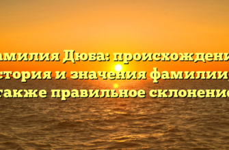 Фамилия Дюба: происхождение, история и значения фамилии, а также правильное склонение