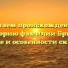Изучаем происхождение и историю фамилии Бринт: значение и особенности склонения