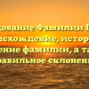 Исследование Фамилии Бредис: происхождение, история и значение фамилии, а также правильное склонение