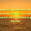 Исследование фамилии Барбосов: происхождение, история и особенности склонения в русском языке