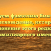 Исследуем фамилию Бикташева: происхождение, история и склонение этого редкого фамилиарного имени.