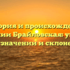 История и происхождение фамилии Брайловская: узнайте все о значении и склонении!