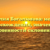 Фамилия Боголюбова: история происхождения, значение и особенности склонения