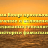 Фамилия Боюр: происхождение, значение и склонение — исследование генеалогии и истории фамилии