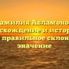 Фамилия Абламонов: происхождение и история, а также правильное склонение и значение