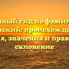Полный гид по фамилии Ананский: происхождение, история, значения и правильное склонение
