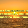 Фамилия Алексашкин: история происхождения, значение и правила склонения