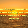 Фамилия Андрияшина: история происхождения, значения и правила склонения в подробном обзоре