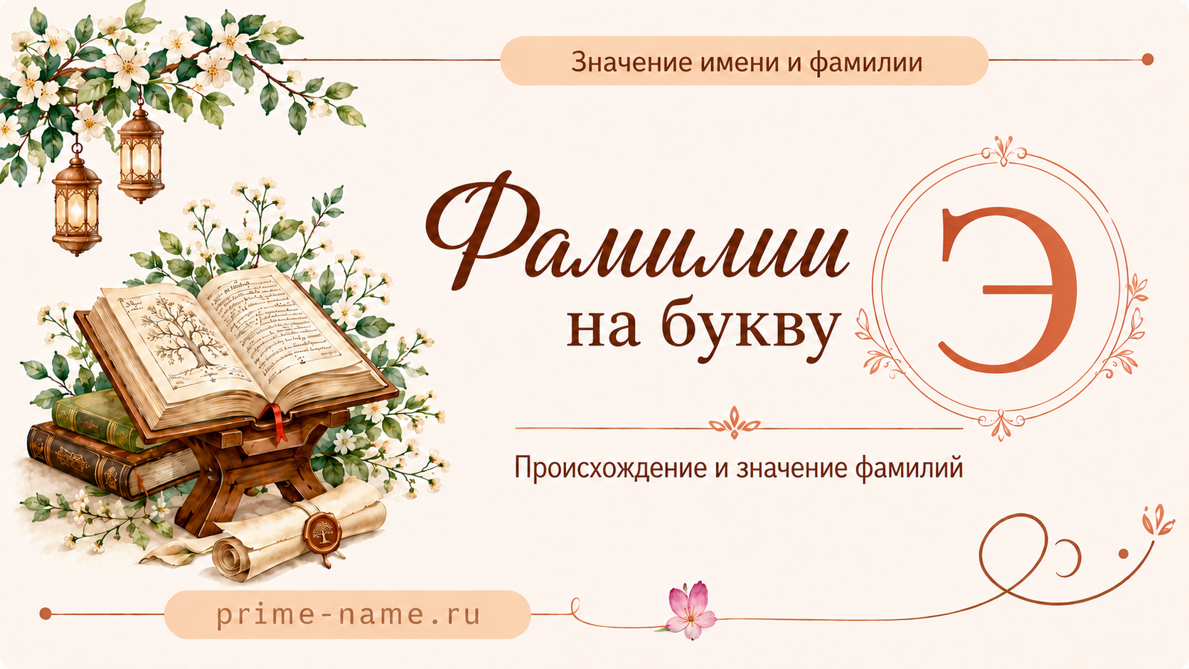 Фамилии на букву Э — происхождение и значение фамилий