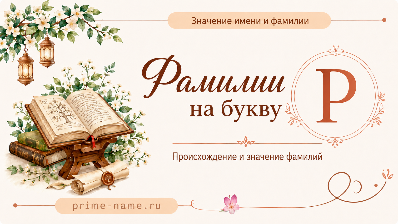 Фамилии на букву Р — происхождение и значение фамилий
